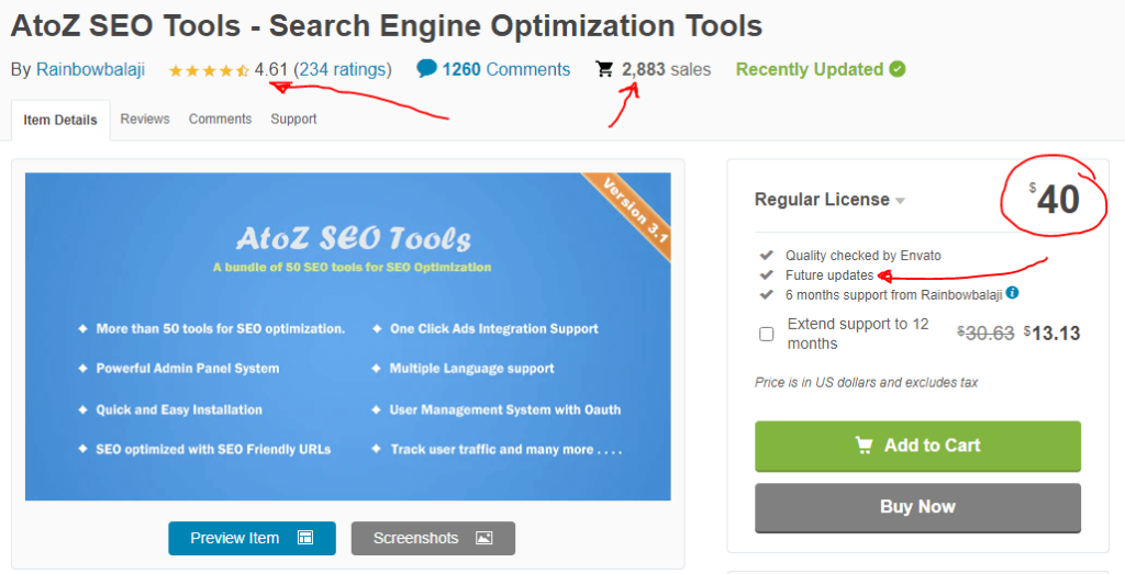 buy SEO php script to create SEO tool website