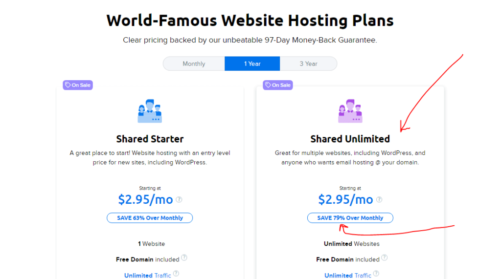 choose a hosting plan dreamhost