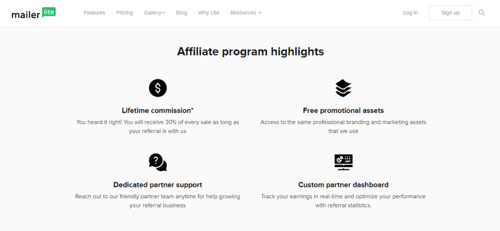 mailerlite affiliate program overview